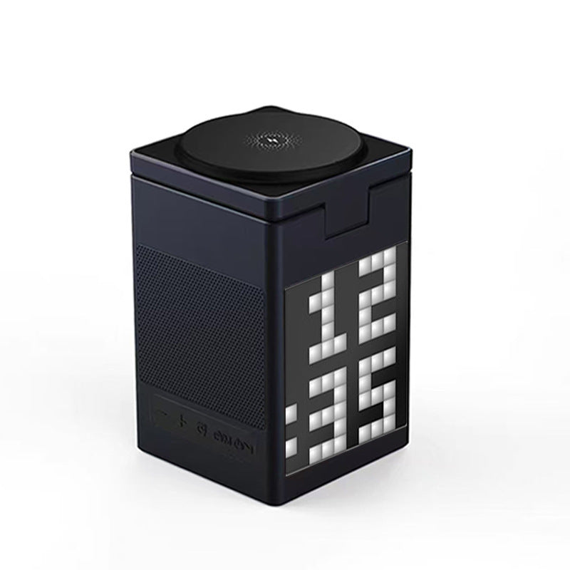 All-in-one Multi-functional Magnetic Bluetooth Speaker Alarm Clock Wireless Charger And Desktop Phone Stand