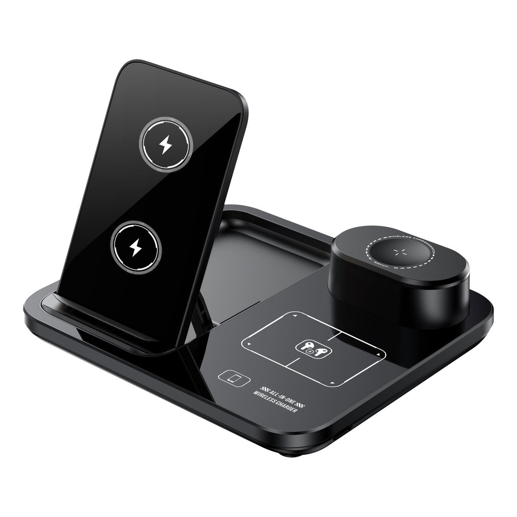 All-in-One Desktop Electric Lift Stand With Universal Wireless Charging