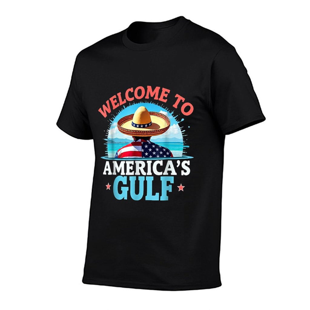 Gulf America Welcom To America's Gulf Slim-fit Cut T-Shirt