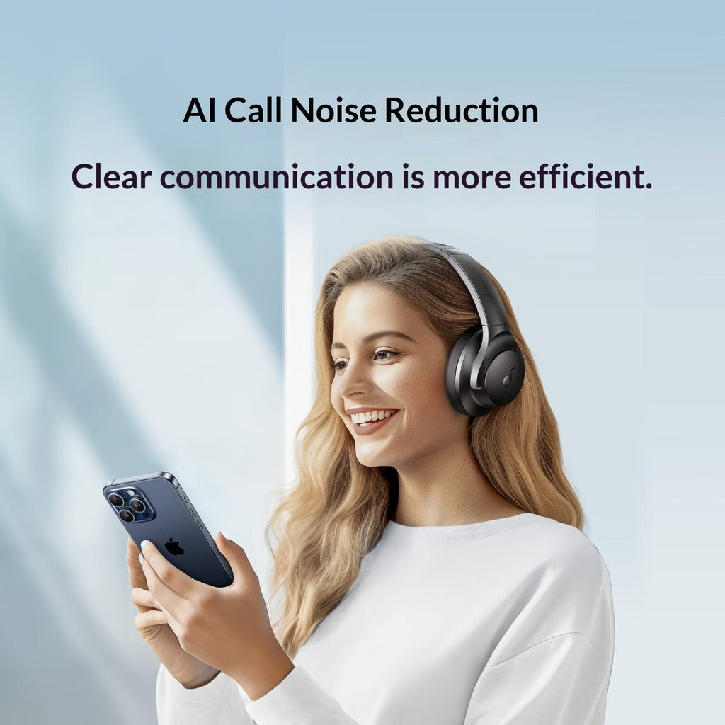 Soundcore Over-Ear Wireless Bluetooth Headphones With 60-Hour Battery Life
