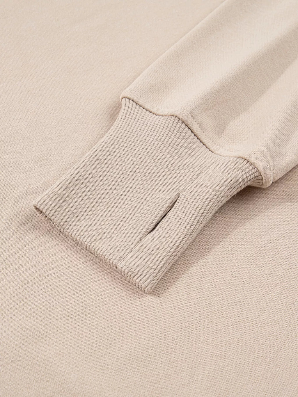 Solid Color Oversize Slit Sweatshirt and Ribbed Leggings 2pcs Set