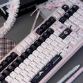 Original-height PBT Keycaps Featuring The Cuaicai Rabbit Design