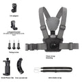 Chest Mount For Dual-camera Action Camera Setup Front And Rear