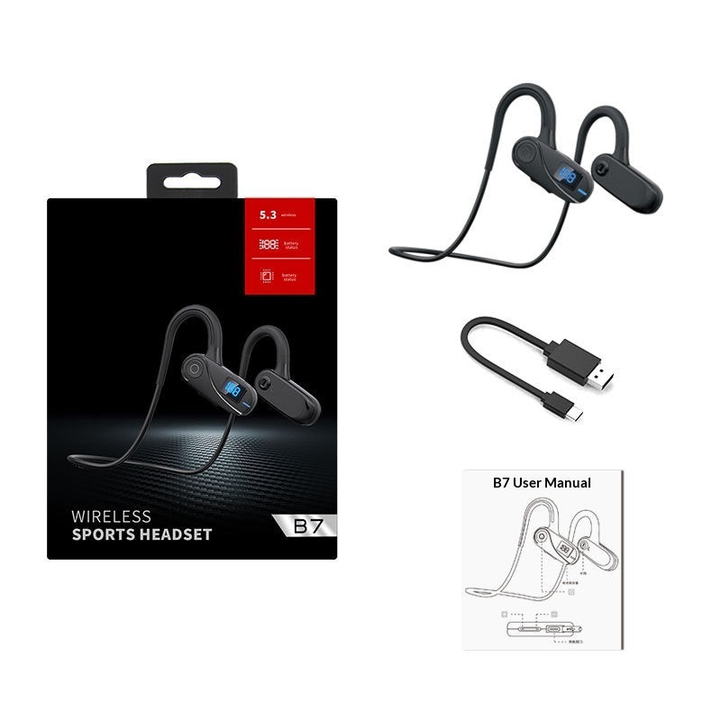New B7 Sports Bone-Conduction Bluetooth Headphones