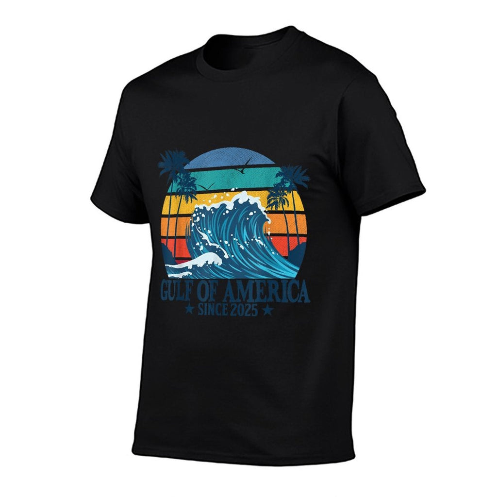 Gulf of US America Vintage Beach America's Gulf Slim-fit Cut T-Shirt
