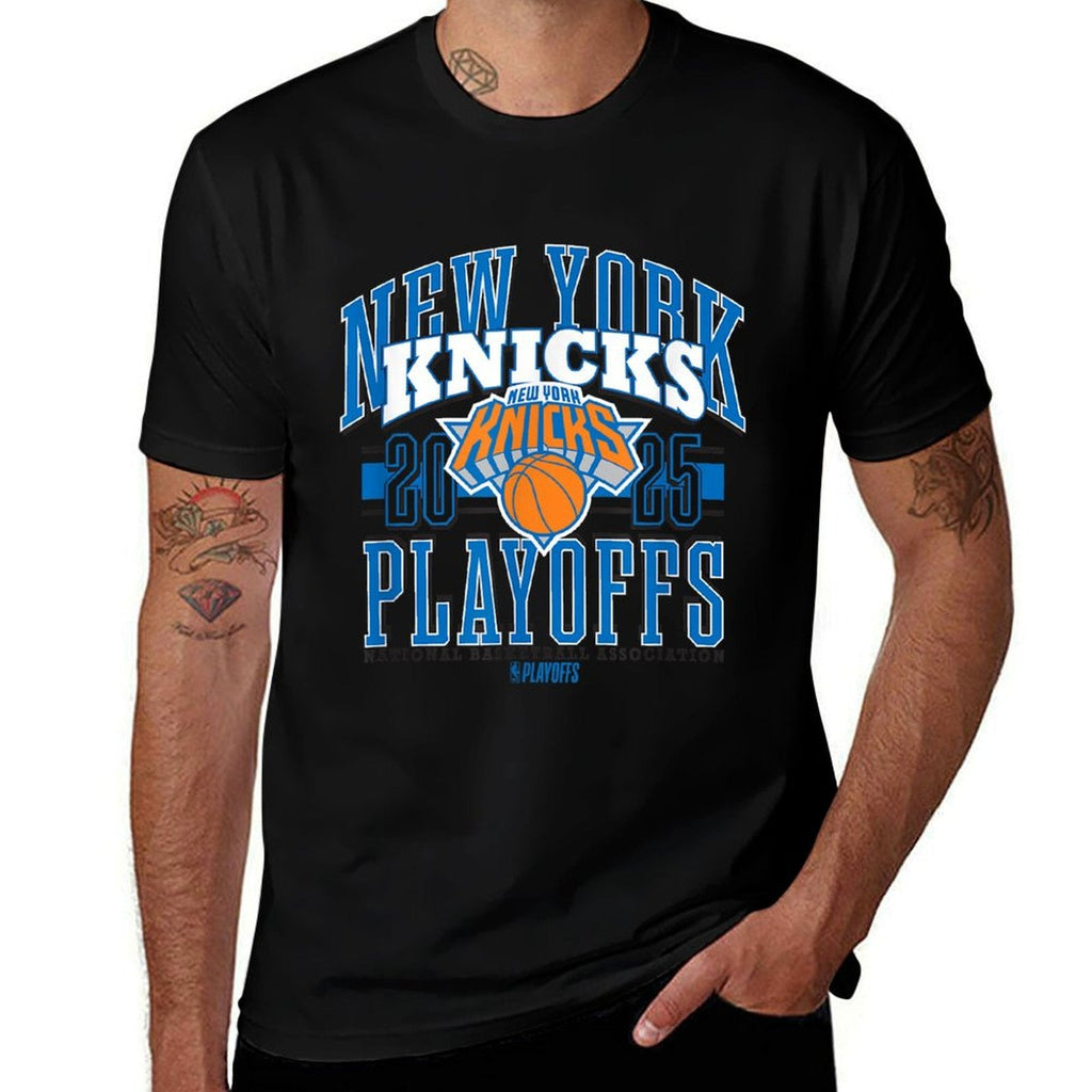 NBA Official New York Knicks 2025 Playoffs Showtime Lightweight T-Shirt