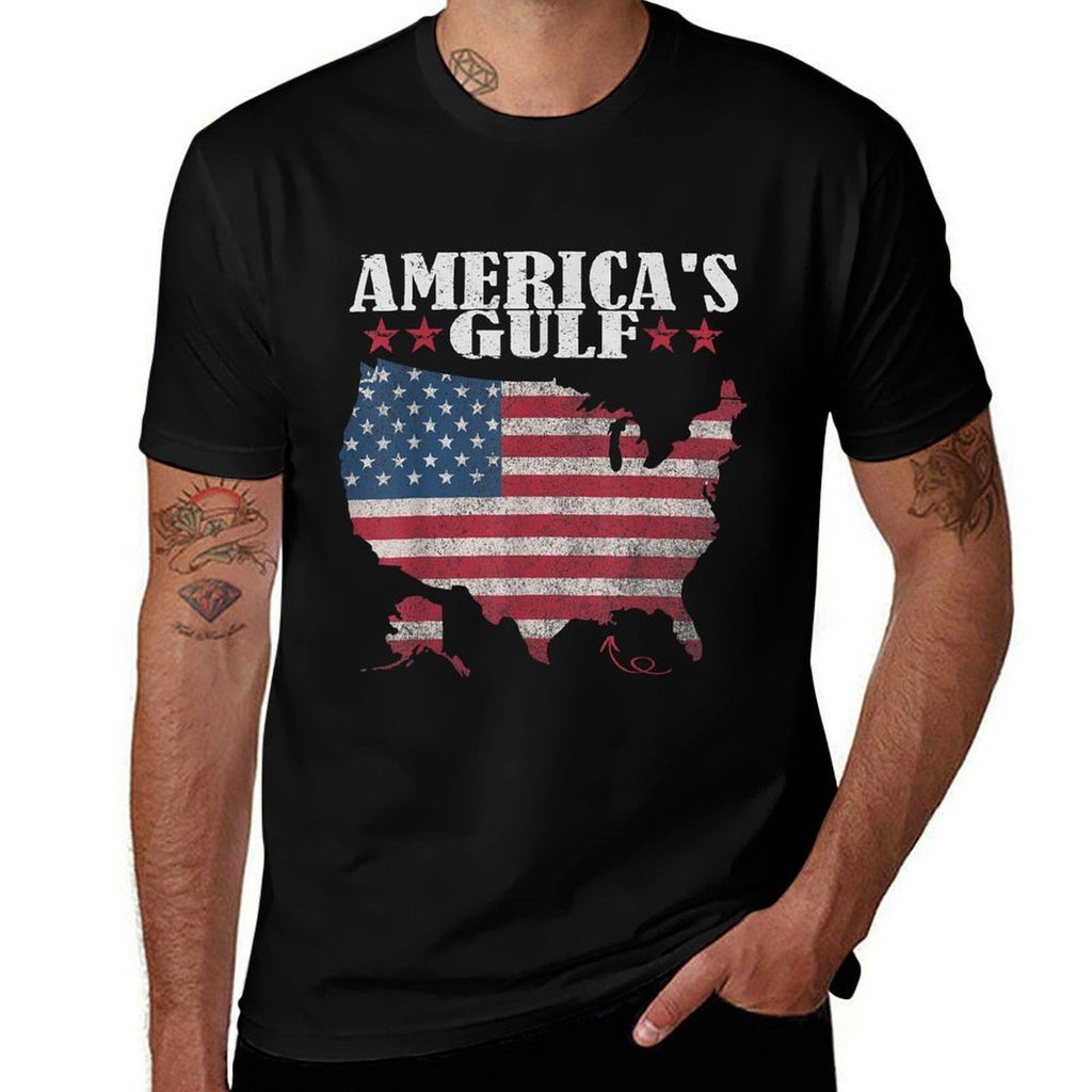 Gulf Of Us America Shirt America's Gulf Flag Us Wrinkle-resistant T-Shirt