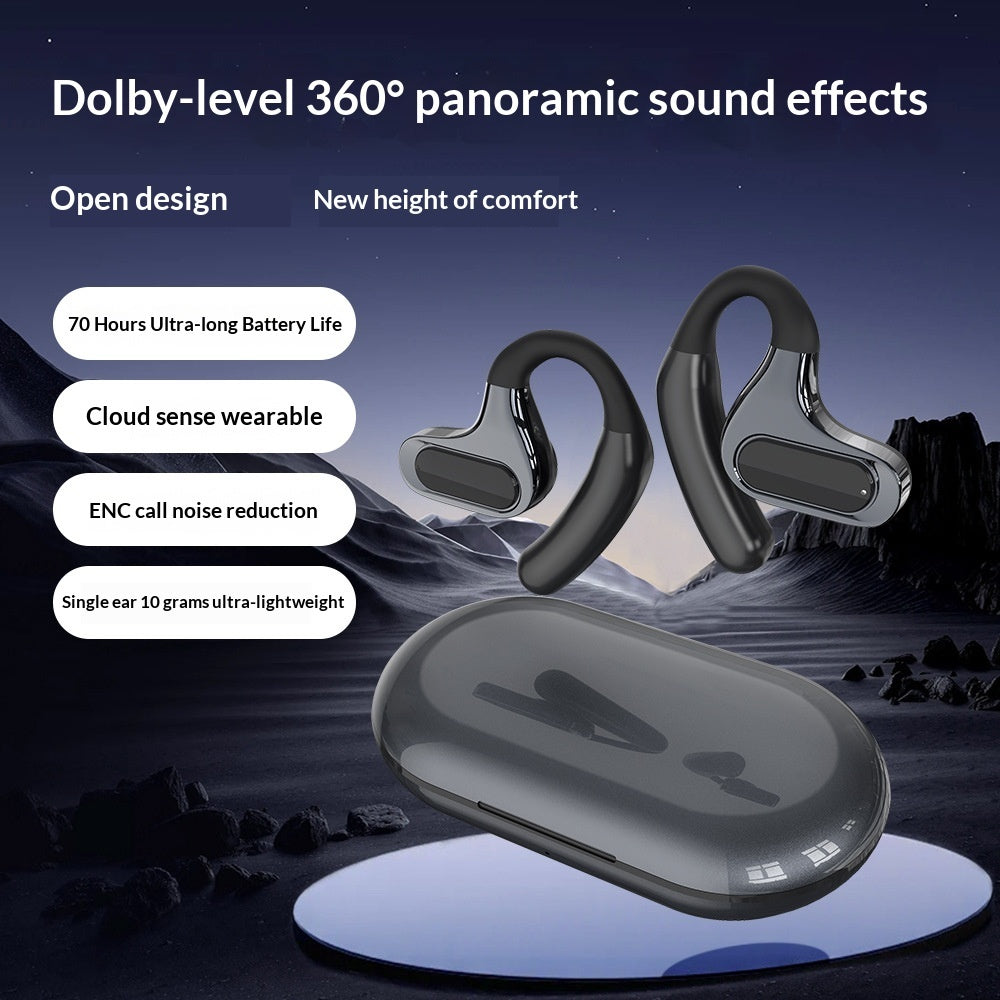 Ultra-long Battery Life High-capacity Non-in-ear External Bone Conduction Bluetooth Headphones