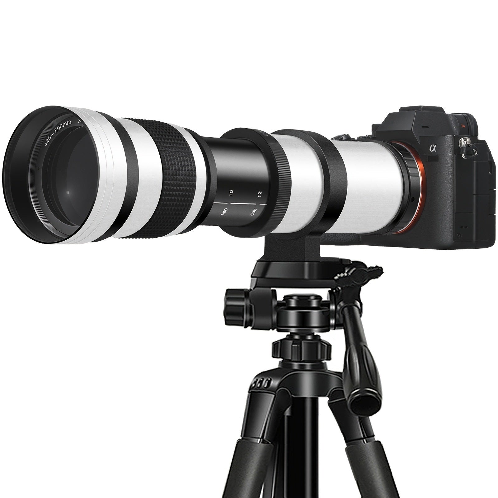 420 to 800mm Telephoto Zoom Lens For DSLR And Mirrorless Cameras