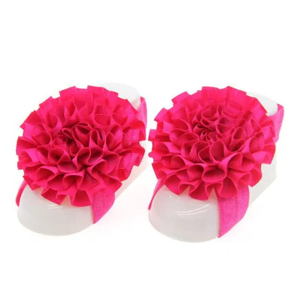 Baby Floral Headband and Foot Accessories Set