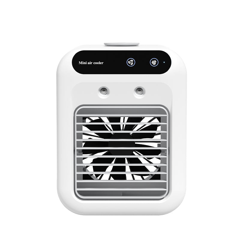 Portable Air Cooler With Mist  Small Desktop Air Conditioner Fan, 3 In 1 Humidifying Cooling Fan For Home, Dorm And Office, Mobile Evaporative Cooler With Water Spray
