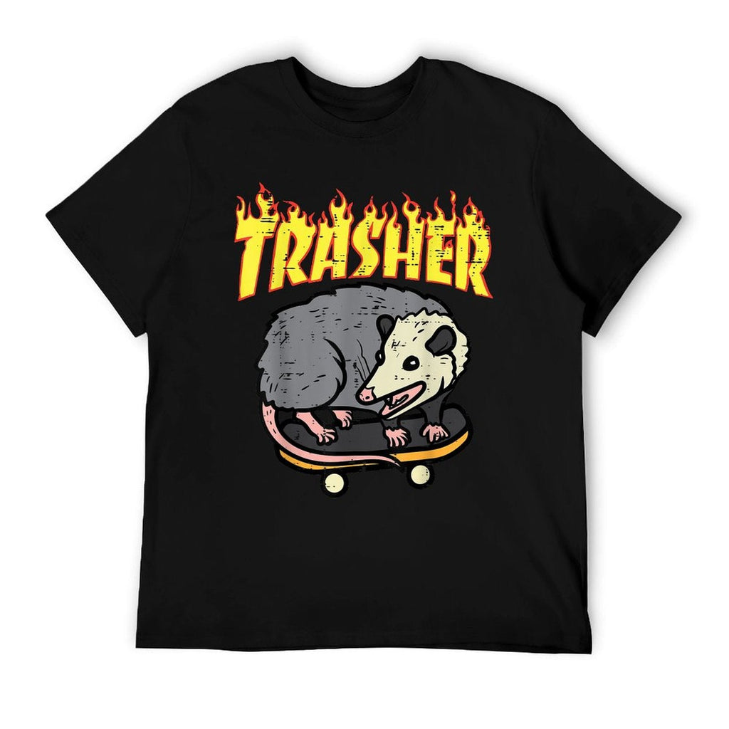 Opossum Skateboard Trasher Funny Possum Skater Men Boys Kids Breathable T-Shirt