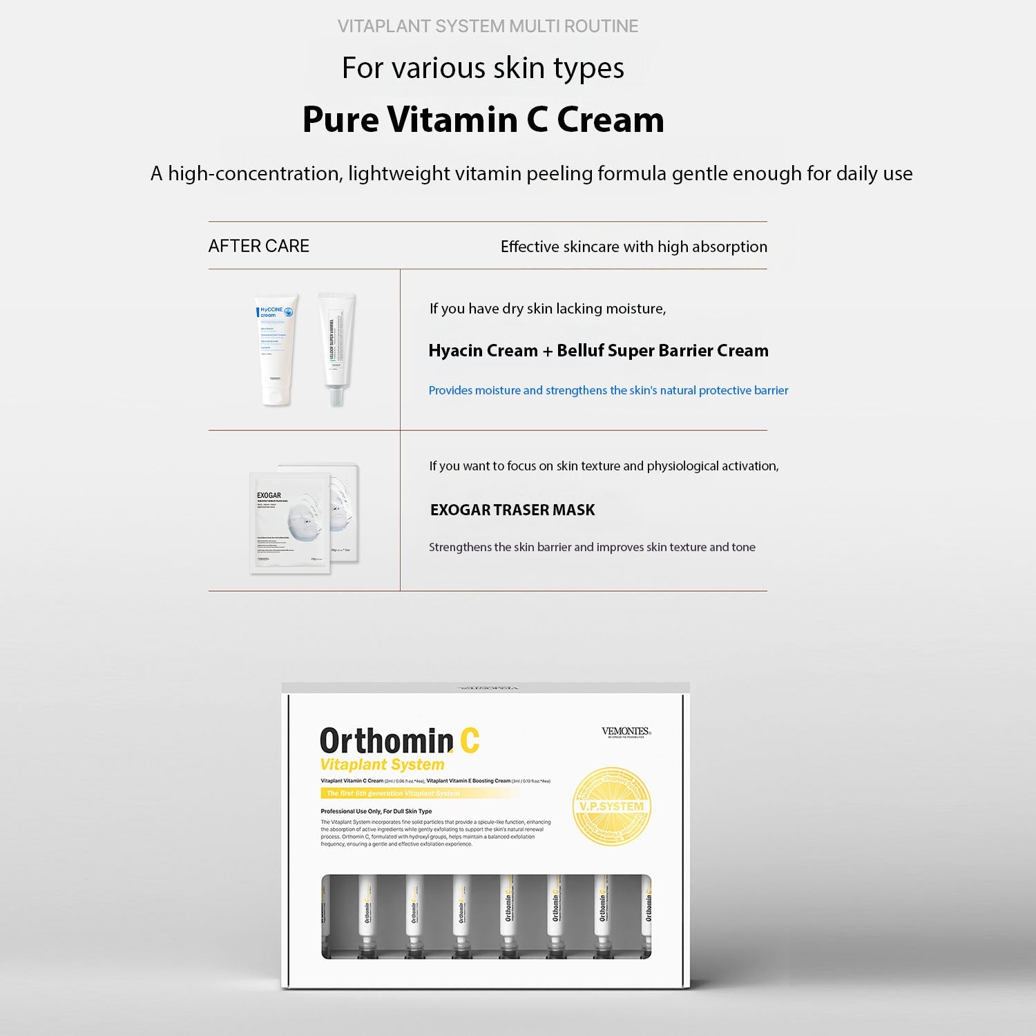 [ Vemontes ] Vemontes Orthomin C Vitaplant System | Brightening & Renewal Care