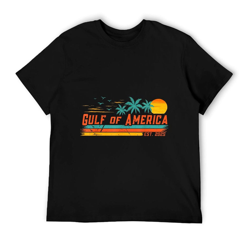 Vintage Gulf Of Us America Retro Sunset Gulf Of Us America High-quality Stitching T-Shirt