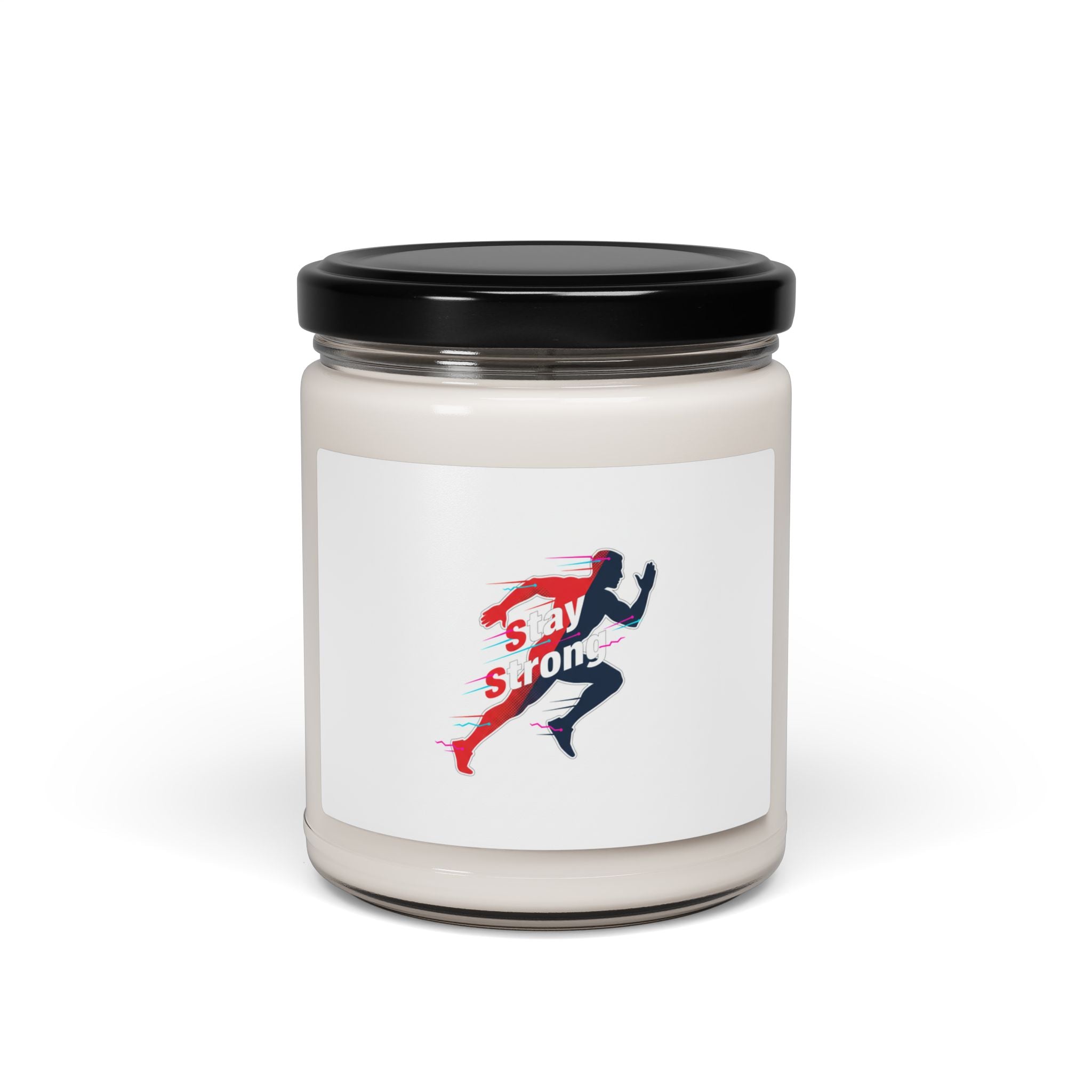 Stay Strong Runner Candle | Fitness Motivation, Active Lifestyle Soy Jar