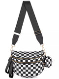 Multi-Pocket Adjustable Strap Crossbody Bag