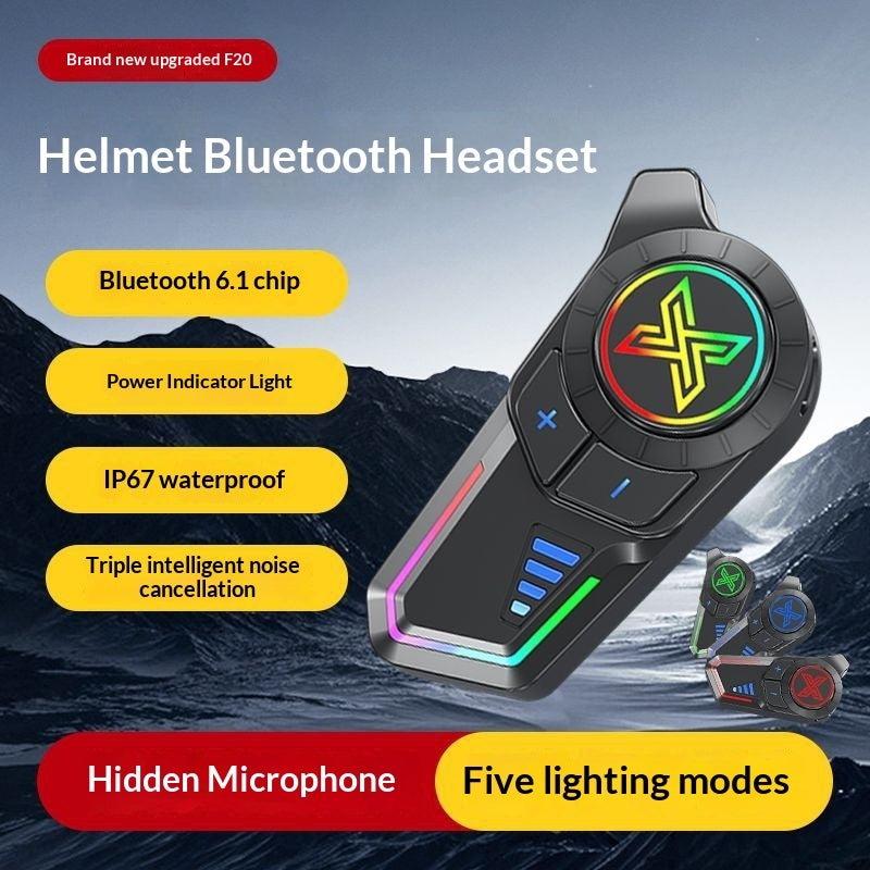 Helmet Bluetooth Headset Motorcycle Waterproof Noise Canceling Helmet Headset