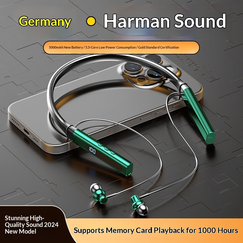 New In-ear Neckband Bluetooth Earbuds With Ultra-long Battery Life