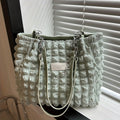 ] Elegant Women's Structured Pleated Bubble Shoulder Bag