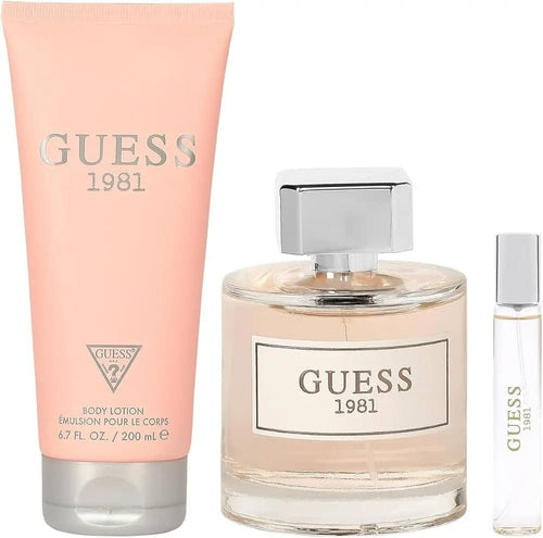 1981 By Guess For Women EDT Spray (3pc Gift Set)