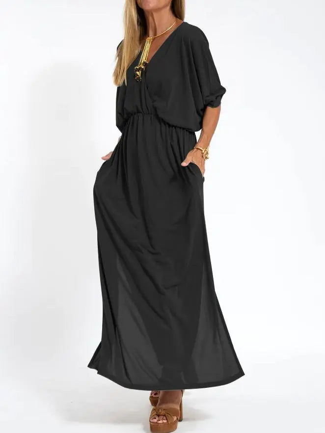 V-Neck Maxi Dress