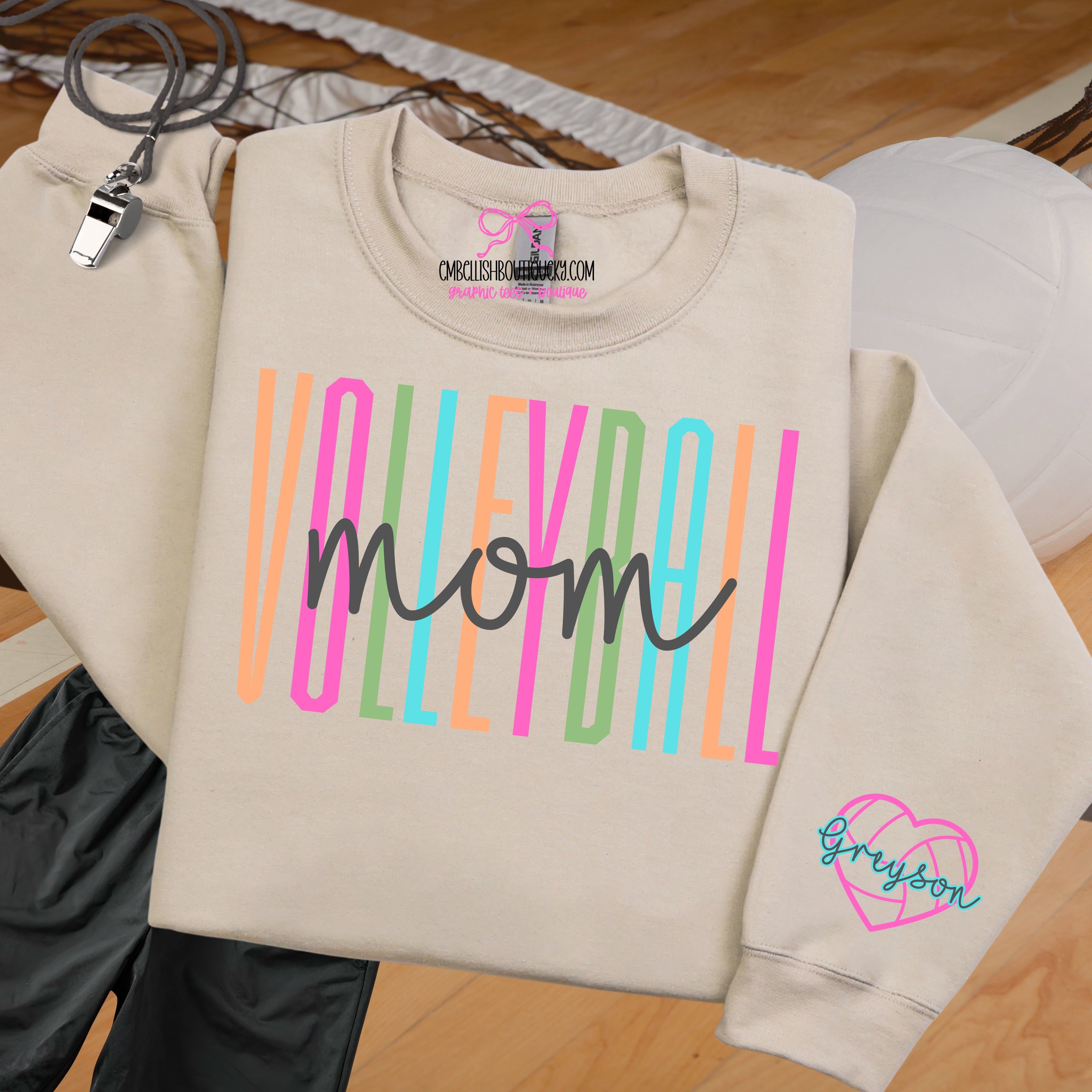 Volleyball - Custom Player & Name Tee or Sweatshirt