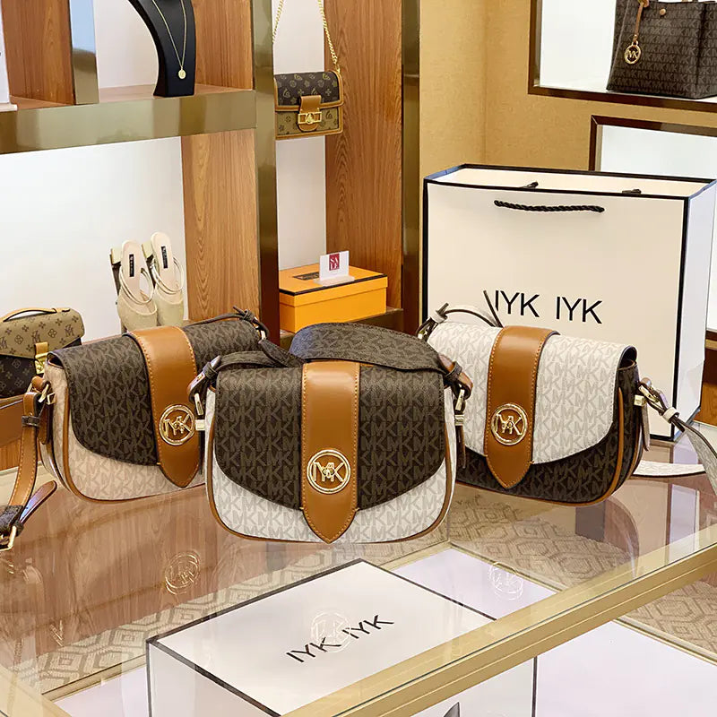 New Women's Leather Saddle Bag