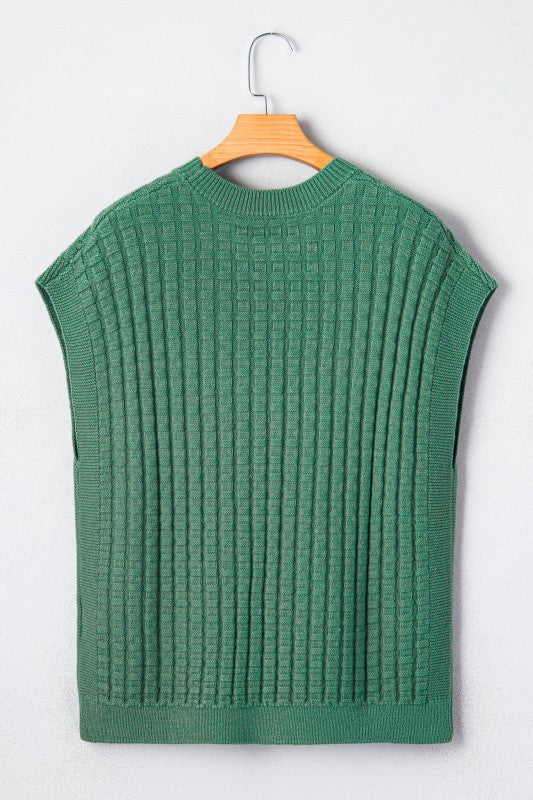 Birdie Textured Short Sleeve Sweater