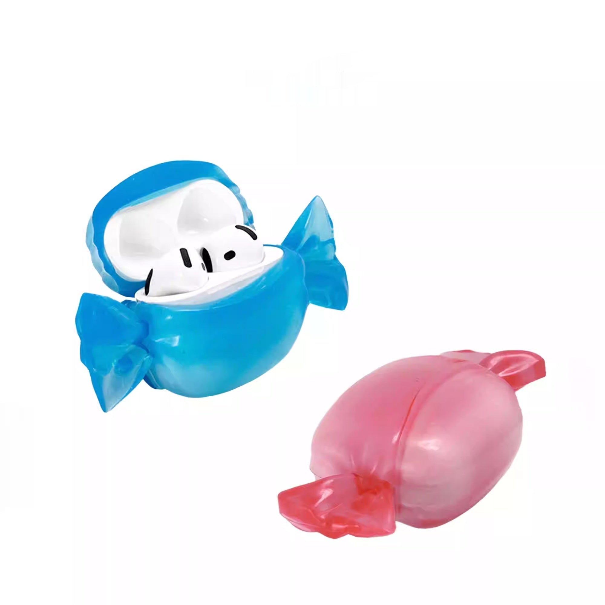 Candy AirPods Earbuds Transparent Liquid Soft Case Earbud Protective Cover