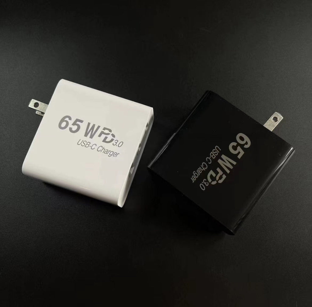 65W GaN Charger With US-standard Conversion Plug Fast-charging Adapter