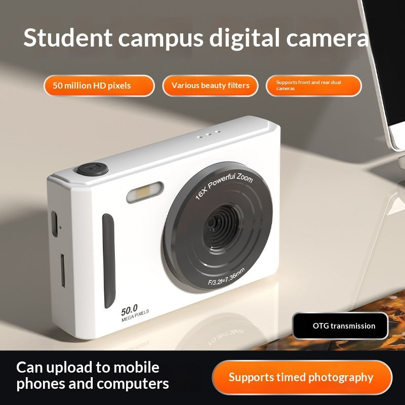 Student Camera CCD Campus Digital HD Dual Front And Rear Cameras