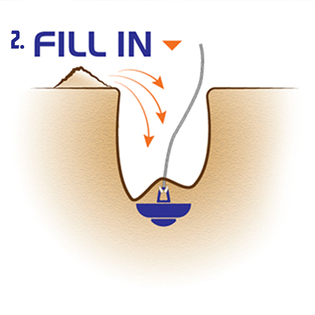 2 Pack of Dig and Hold Anchoring System for Sand and Snow - NEW PRODUCT!