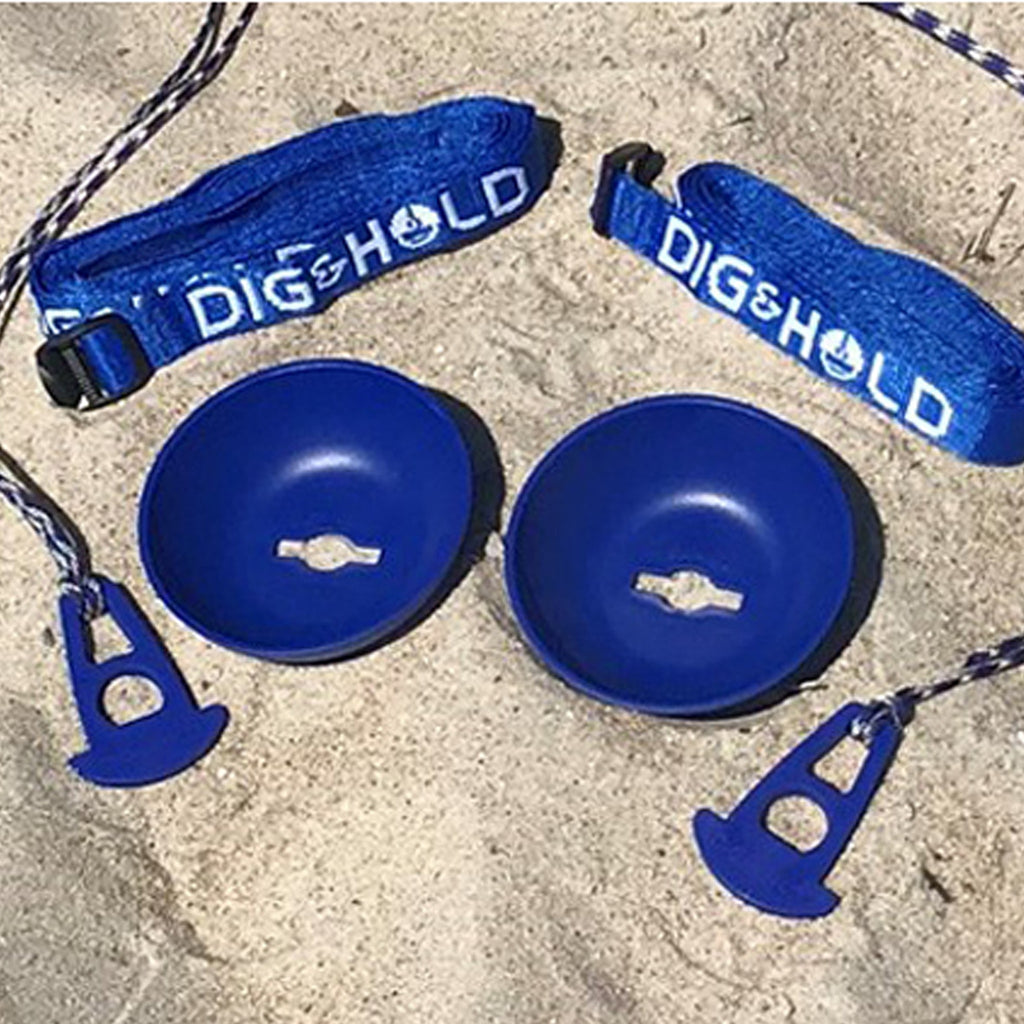 2 Pack of Dig and Hold Anchoring System for Sand and Snow - NEW PRODUCT!