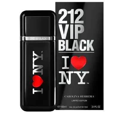 212 Vip Black I Love NYC By Carolina Herrera For Men 3.4oz EDP Spray