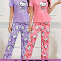 Cute Hello Kitty Pajama Set for Women  2 Sets