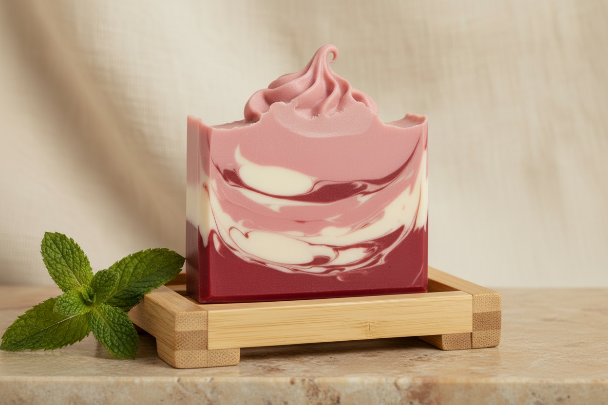Peppermint Swirl Luxury Soap Bar