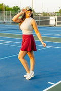 The Raelynn Red Skort