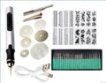 42V Dual-Use Speed-Adjustable Micro Carving Electric Grinder Kit With Charging And Plug-In Options
