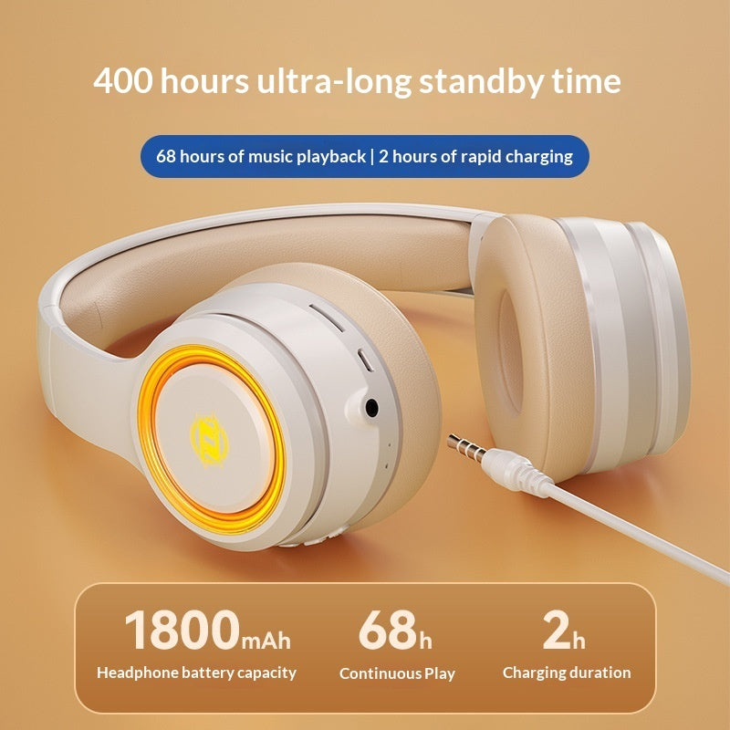 Fashionable On-ear Bluetooth Wireless Headphones