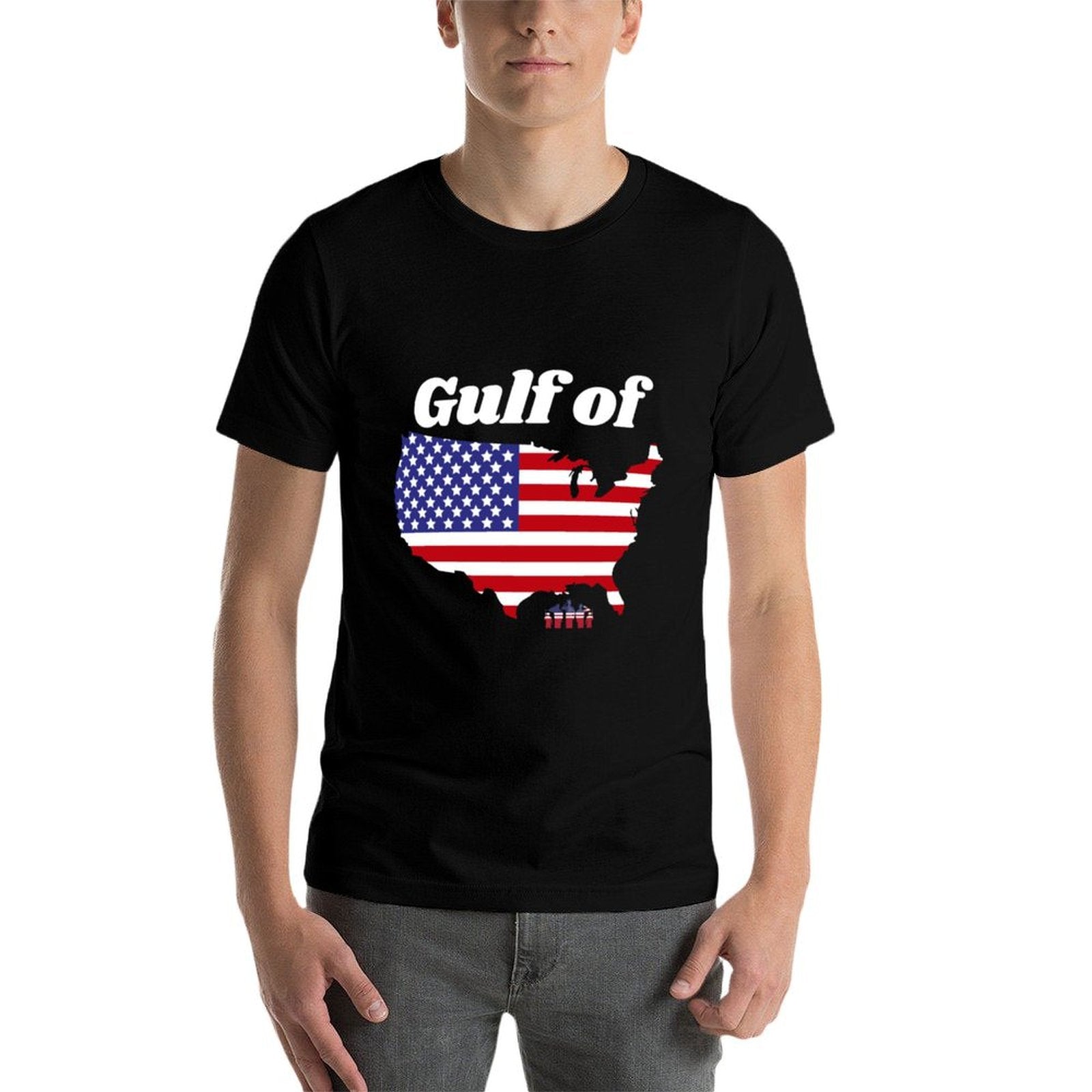 Gulf of United States of America Fade-proof Color T-Shirt