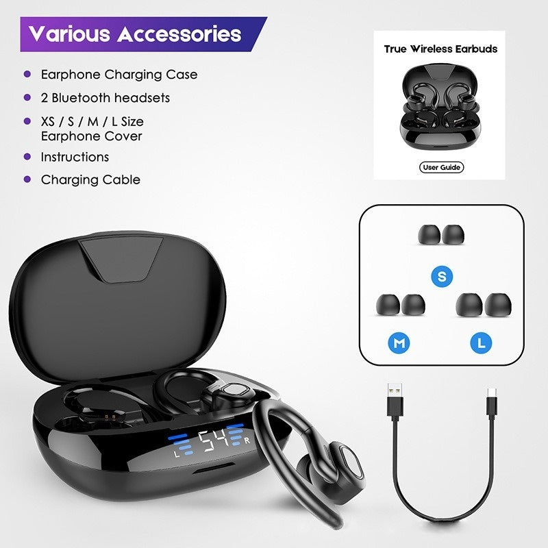 VV2 Bluetooth Earbuds Sports-Ready Music With Extra-Long Battery Life