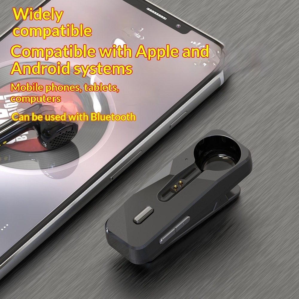 Lapel-style Wireless Bluetooth Earphones
