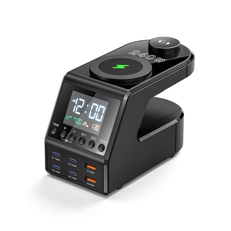 PD 140W Multi-port Type-C Socket Multi-outlet Wireless Charger