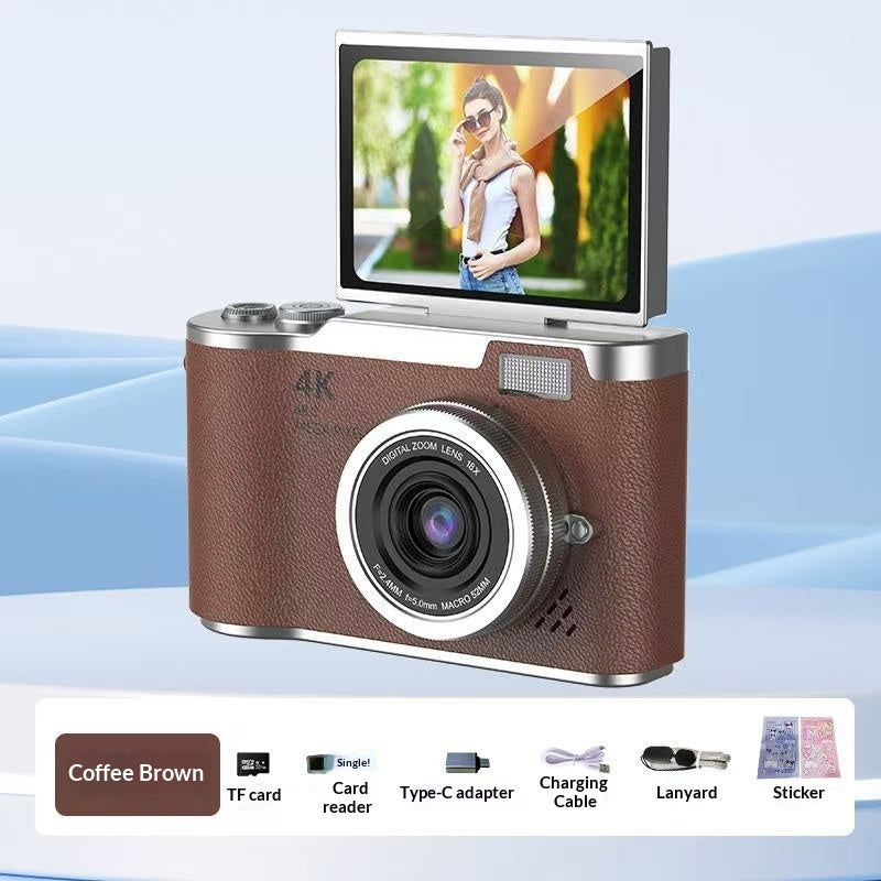 4K Digital Camera With High Pixel Count And HD Quality Perfect For Selfies And Easy Photo Uploads To Your Phone