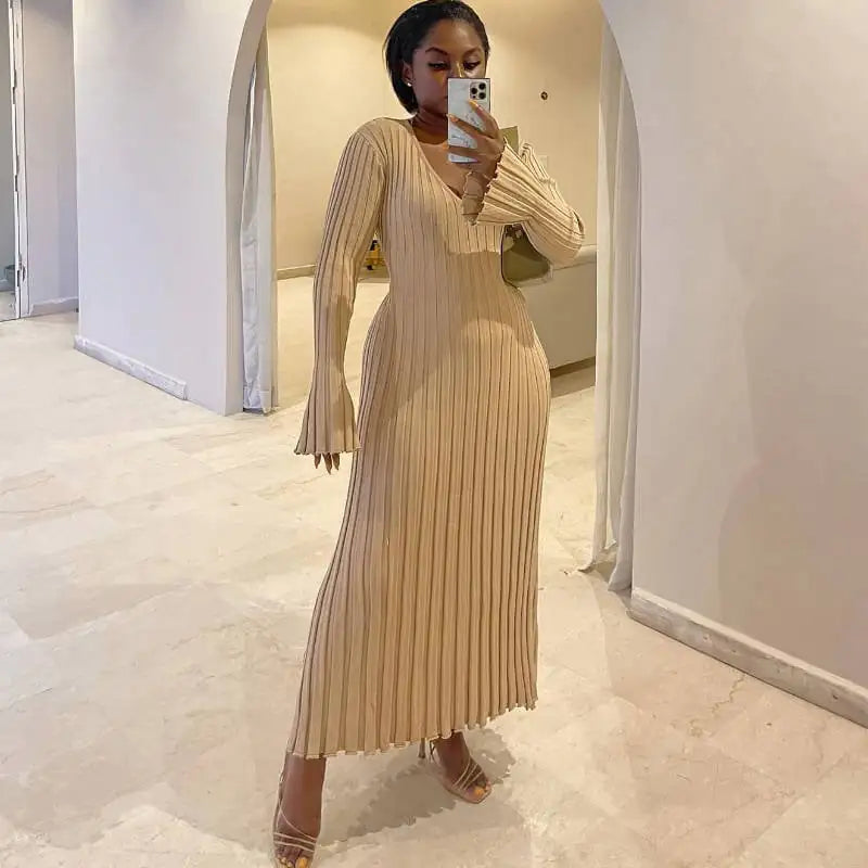 Knitted Casual Dress for Women