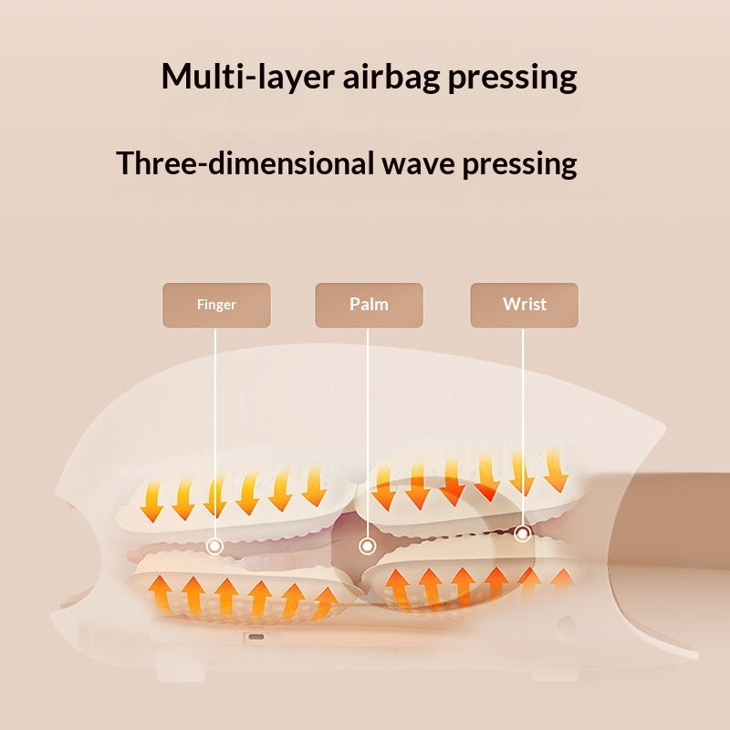 Hand Massage Device With Heating Airbags