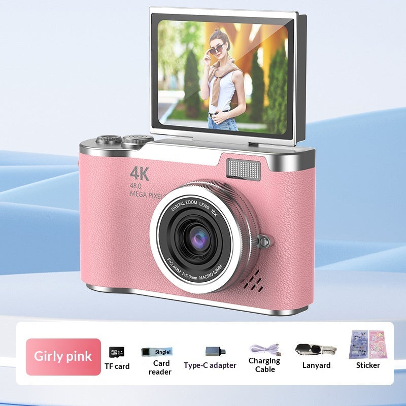 4K Digital Camera With High Pixel Count And HD Quality Perfect For Selfies And Easy Photo Uploads To Your Phone