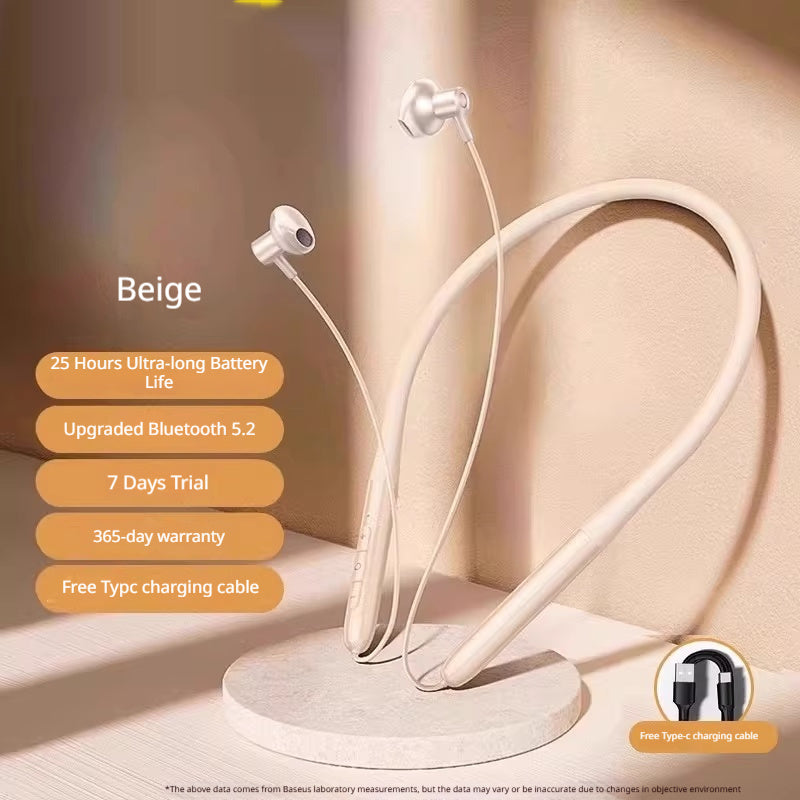 Sports Neckband Running Wireless Noise-canceling Long Battery Life Bluetooth Headphones