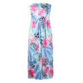 Trendy Printed Strapless Maxi Dress for Women
