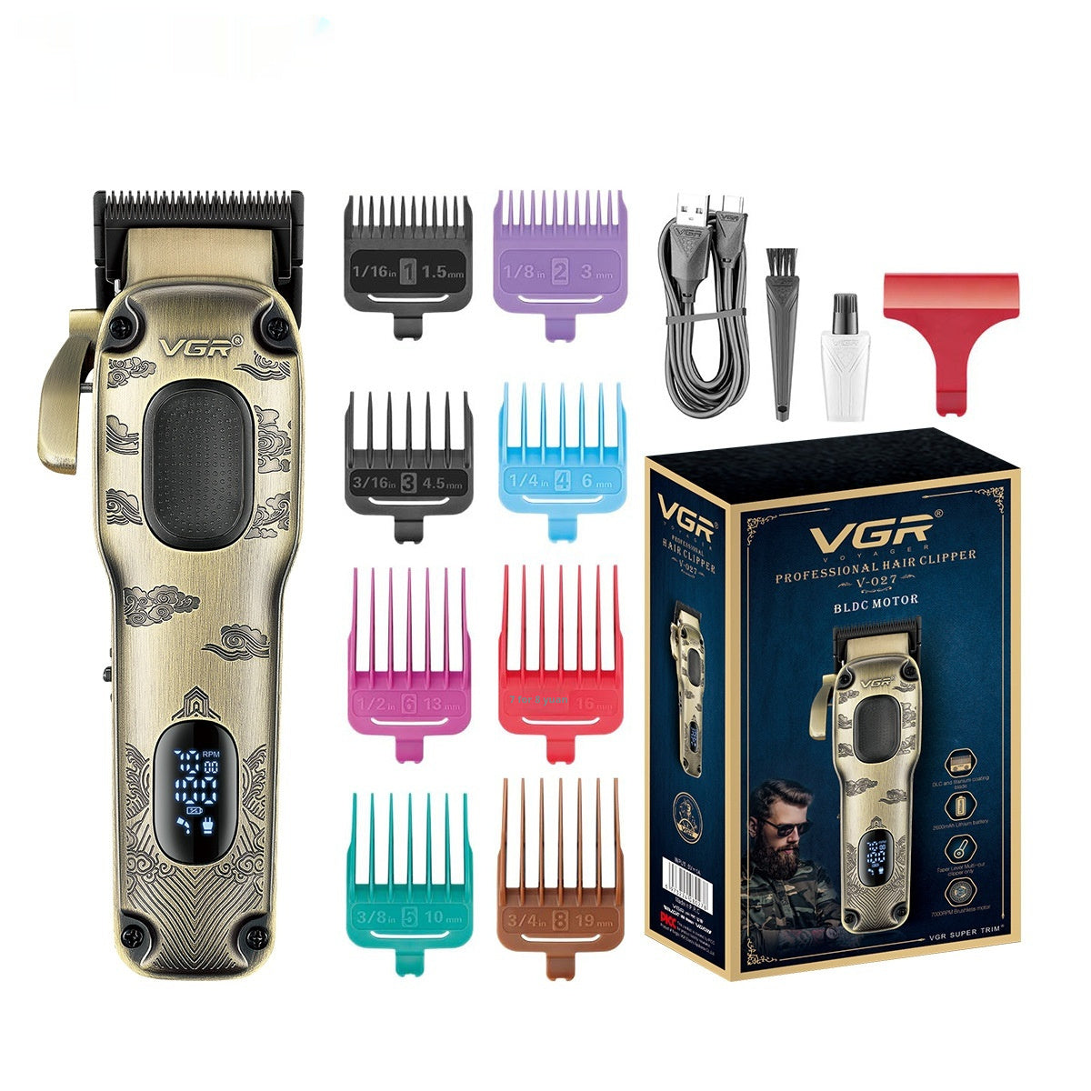 Metal-bodied Household Electric Hair Clipper For Hairdressing
